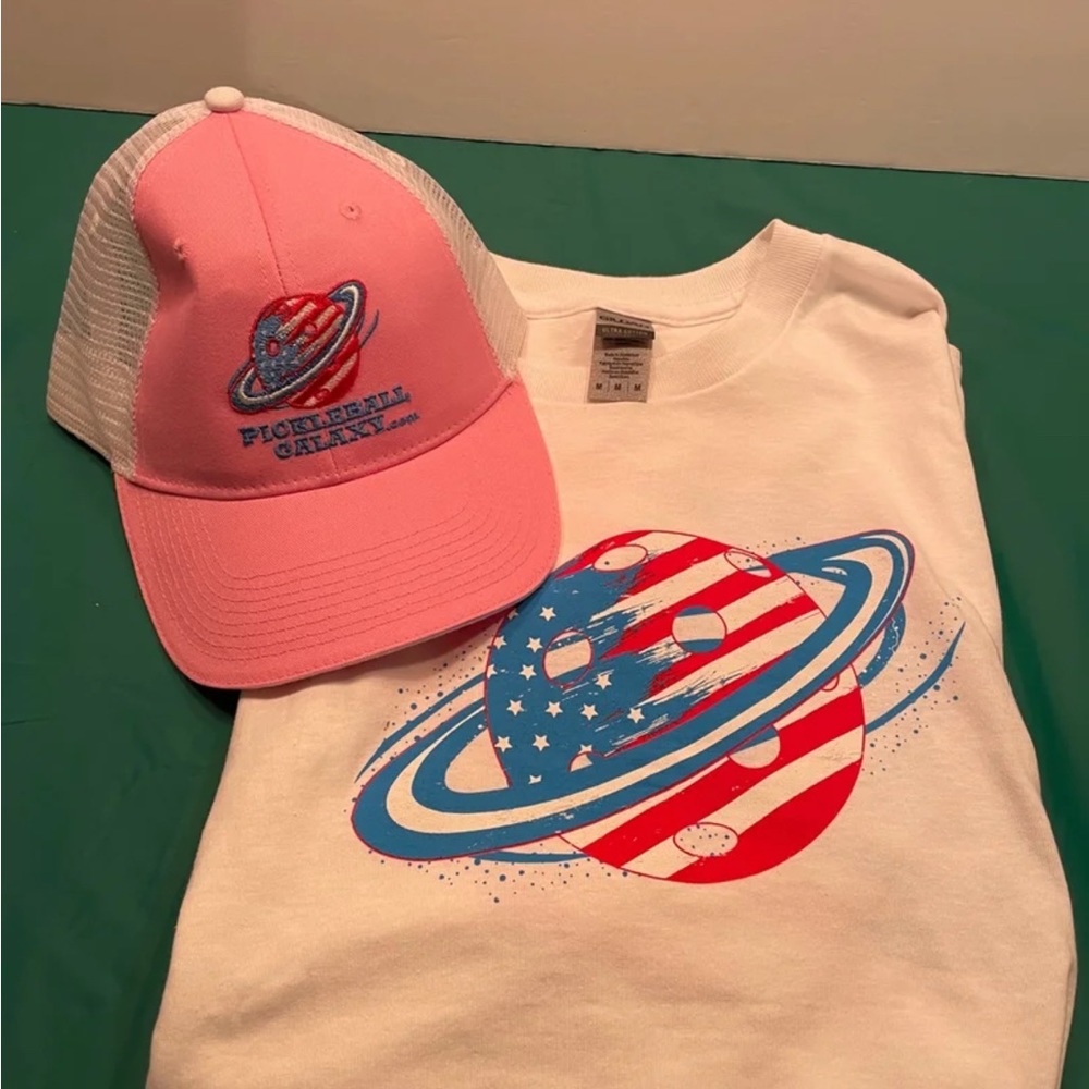 New- Unisex Pickleball T-shirt and hat